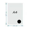 Impressão sulf. A4 (75G) - Preto e branco