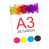 Impressão sulf. A3 (75G) - Colorido